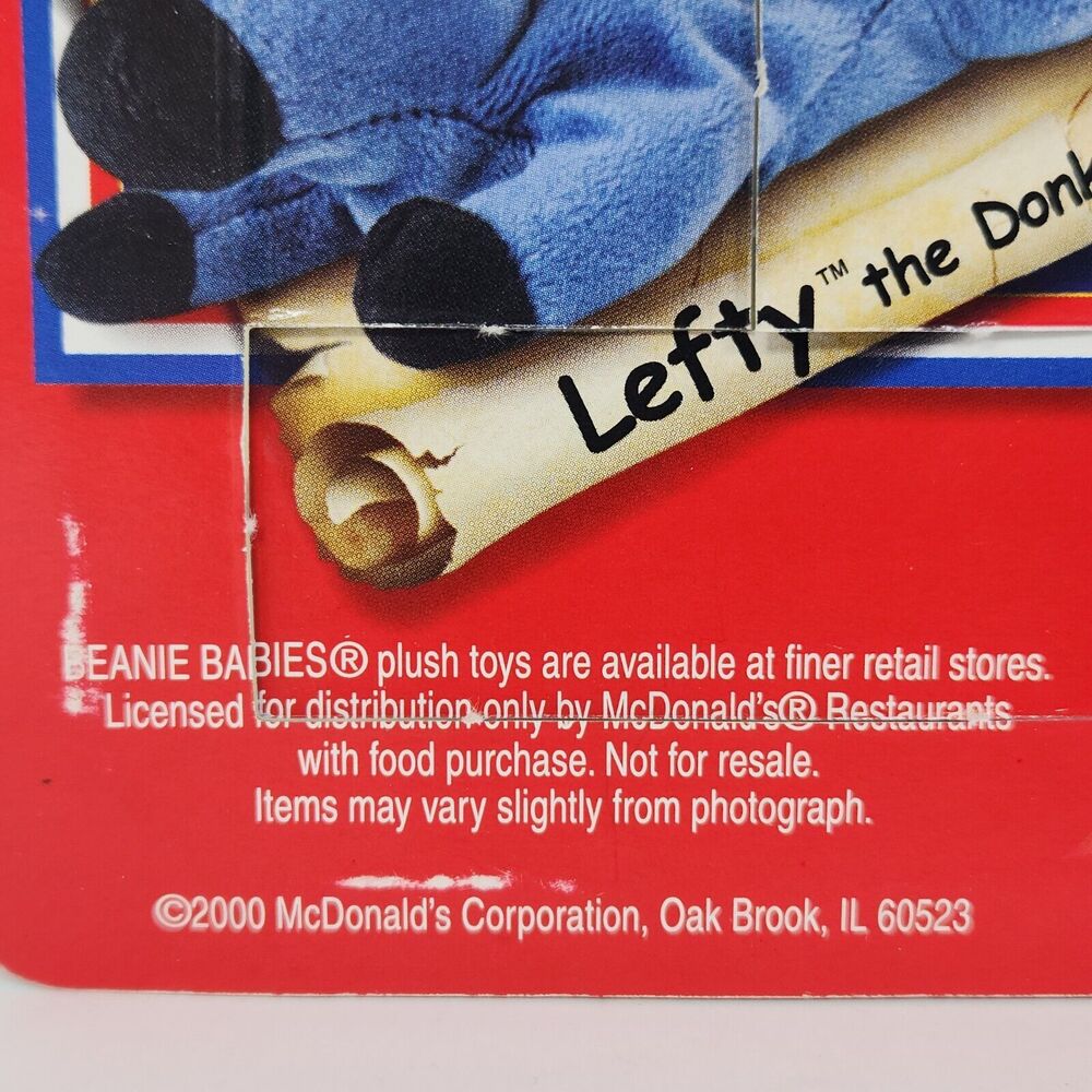 Vtg McDonald's TY Beanie Baby Liberty the Bear 2000 with original packaging - Picture 6 of 9